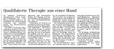 Qualifizierte Therapie aus einer Hand